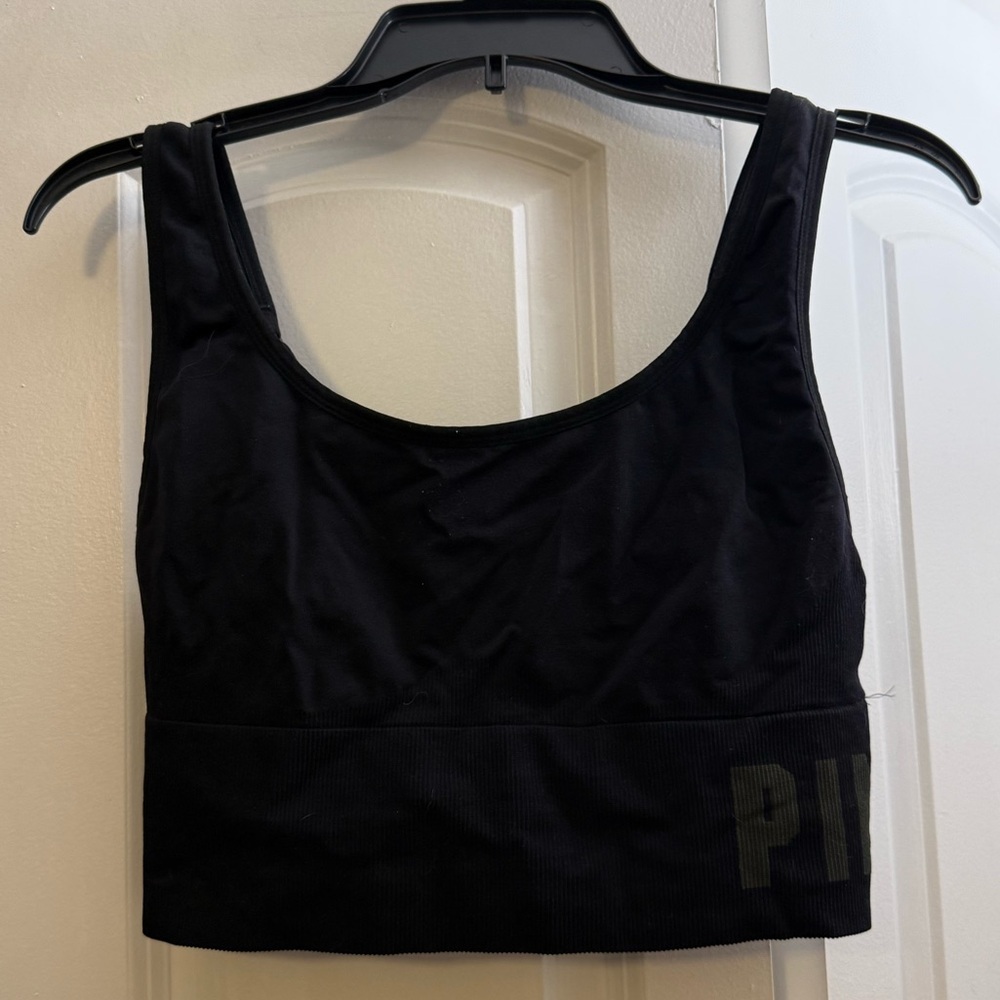 VS Pink Long Lined Sports Bra